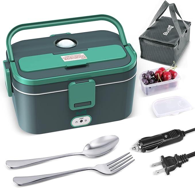 1.5L Electric Heating Lunch Box Portable Car Office Food Warmer Container